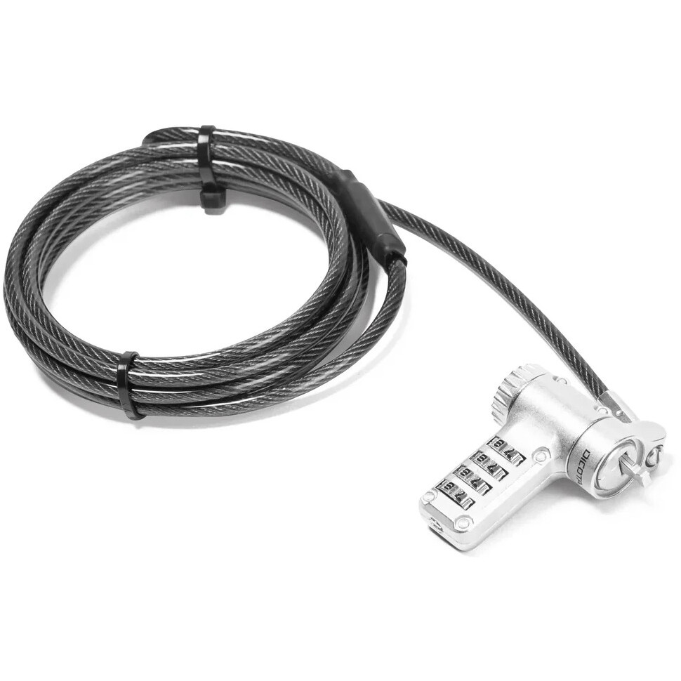 Serrure pour ordinateur portable Dicota Universal Security 3-in-1 Cable Lock - D32180