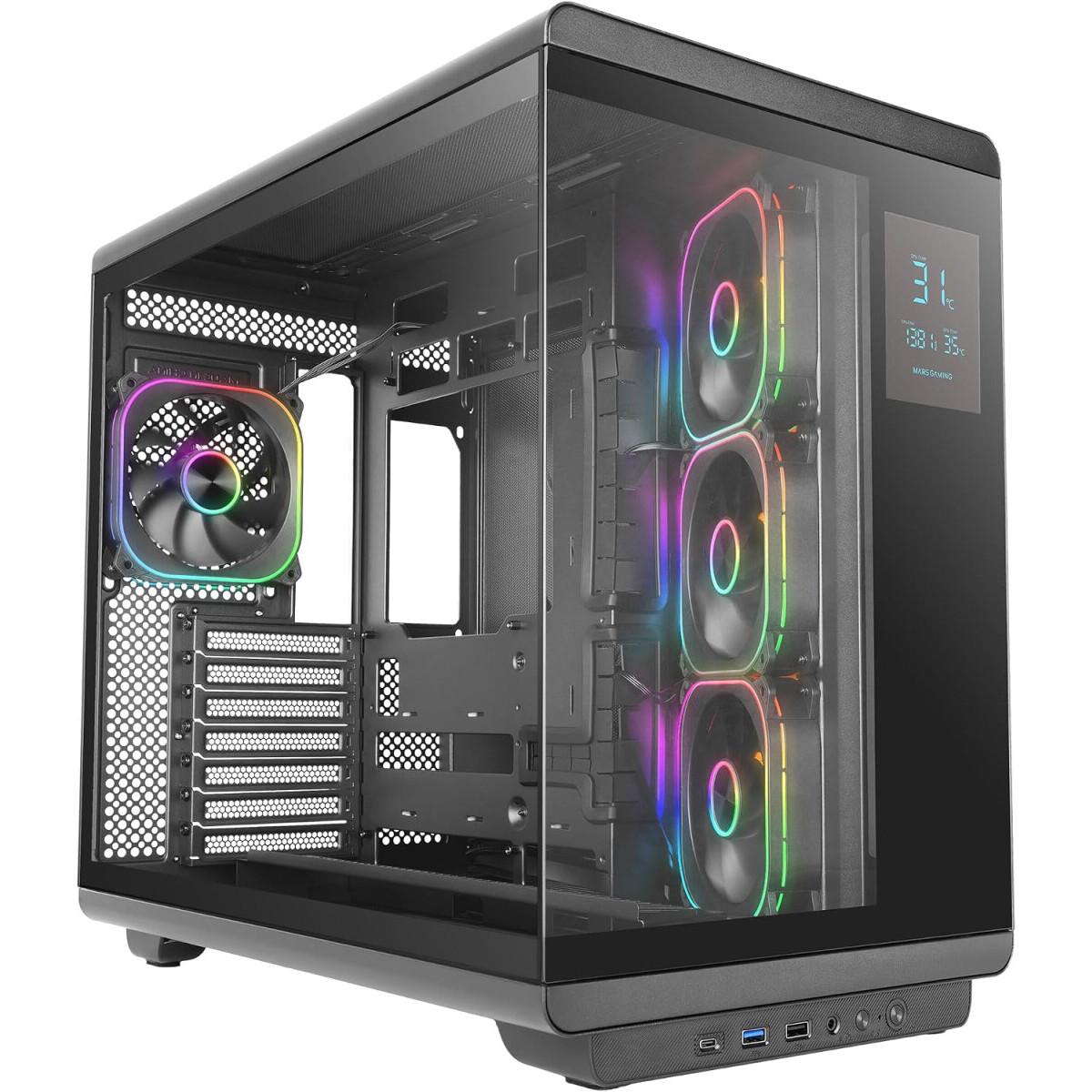 Boîtier Mars Gaming MC-REVPRO Black - MCREVPRO
