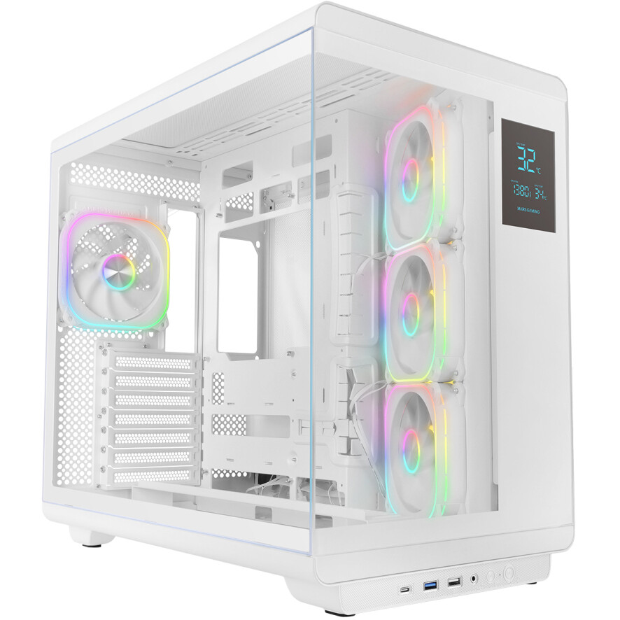 Boîtier Mars Gaming MC-REVPRO White - MCREVPROW