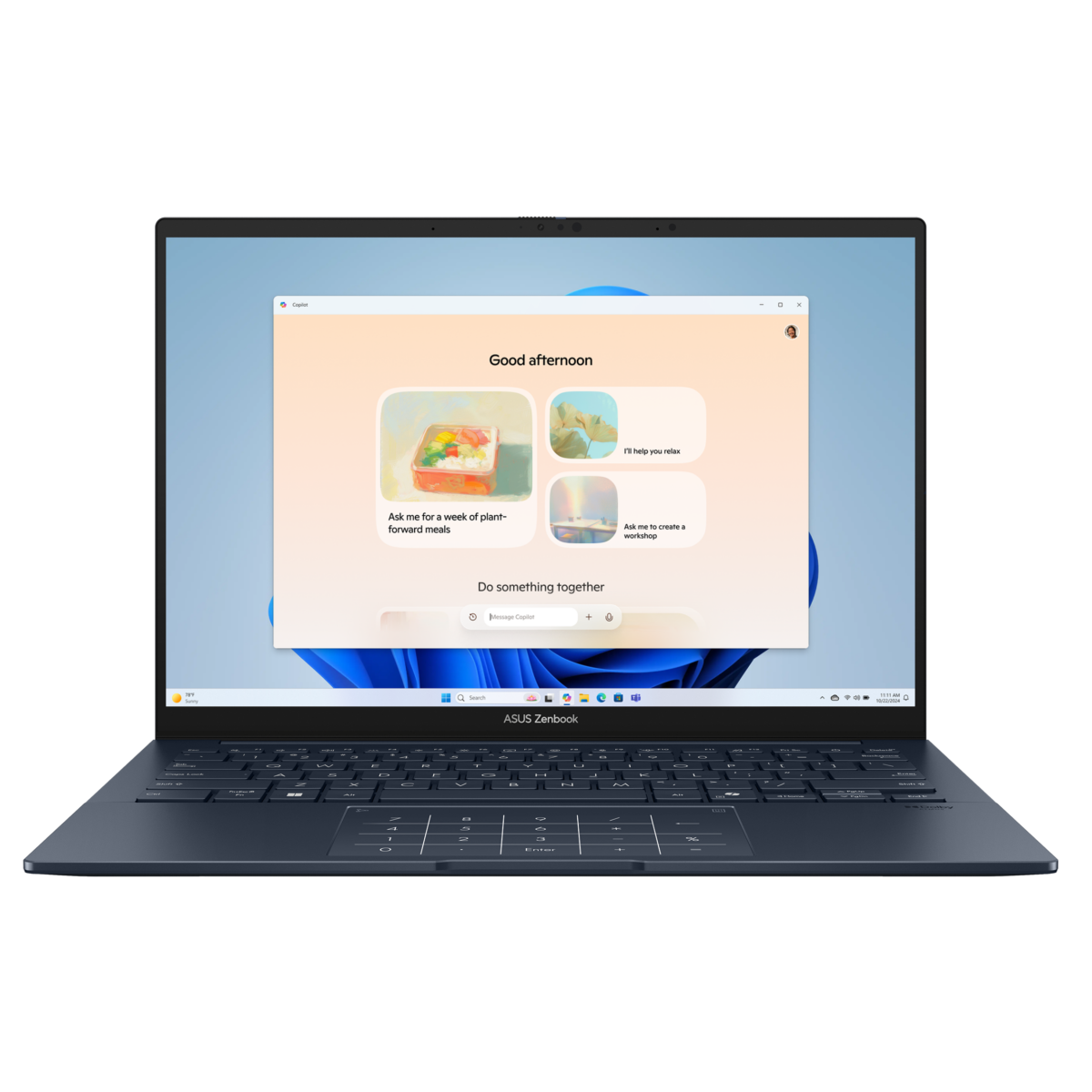 Ordinateur portable ASUS UX3405CA Zenbook 14 Ponder Blue (UX3405CA-DICQD1120X)