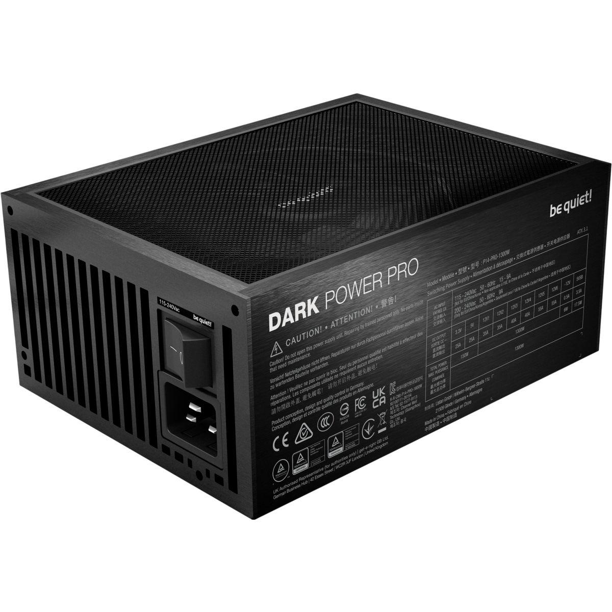 Alimentation électrique 1300W Be Quiet Dark Power Pro 14 IO - BP022EU - photo 2