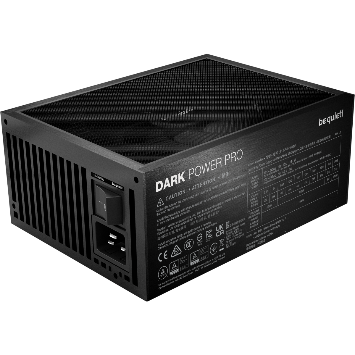 Alimentation électrique 1600W Be Quiet Dark Power Pro 14 IO - BP023EU - photo 2