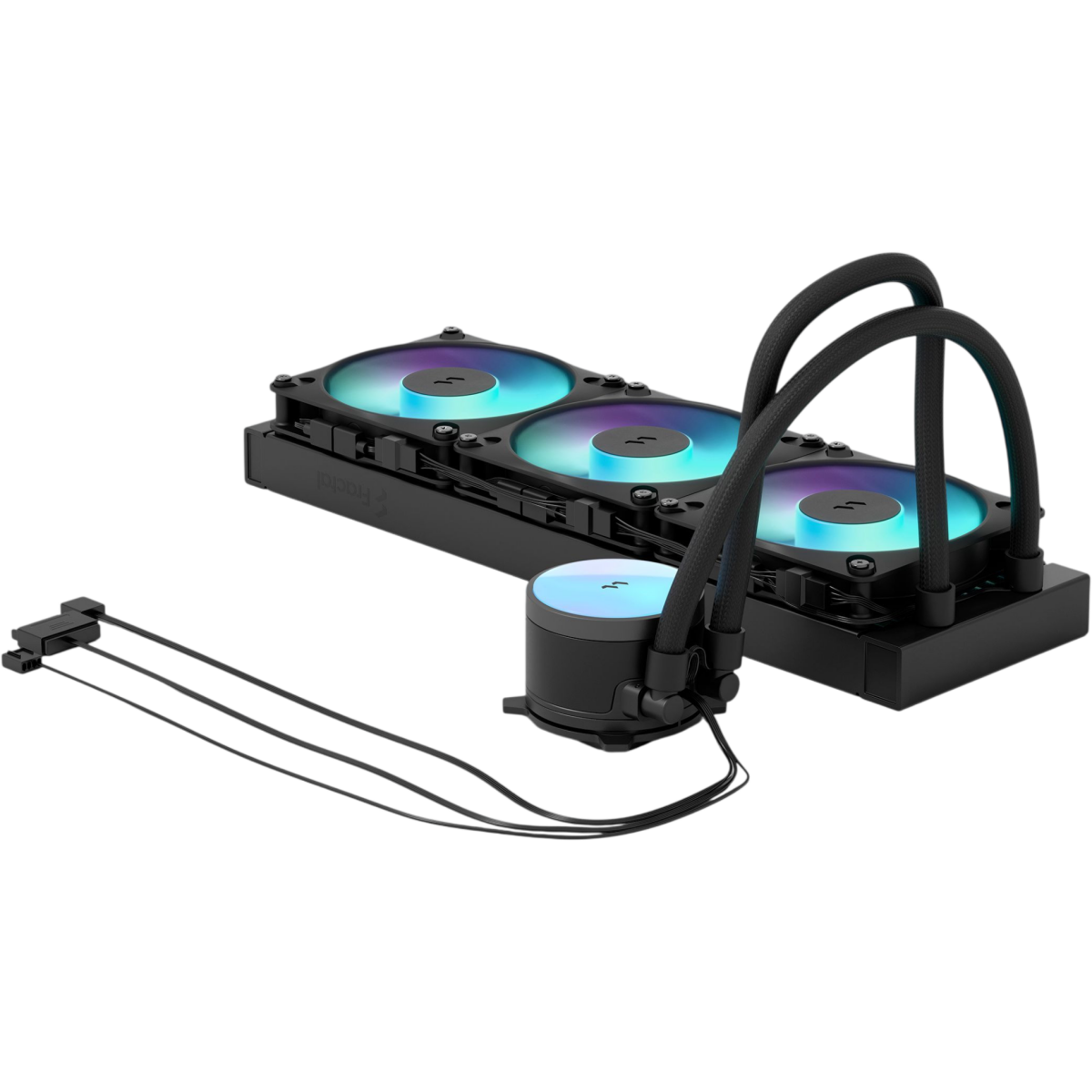 Système de refroidissement liquide Fractal Design Radius 360 RGB Black - FD-W-RA1-3602 - photo 3