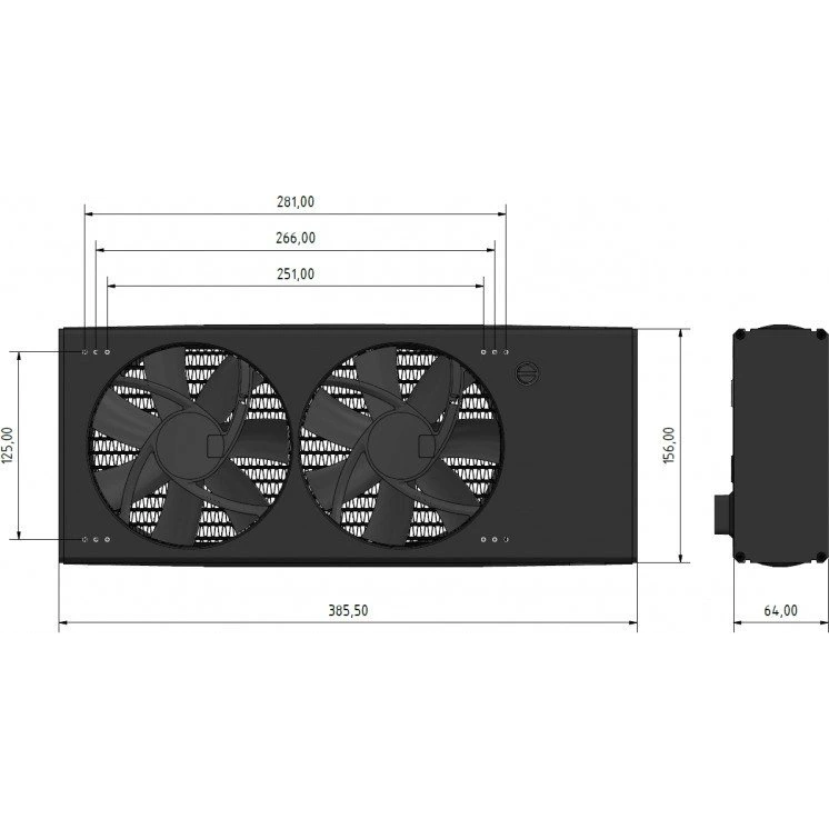 Système de refroidissement liquide Alphacool Eisbaer Extreme 280 Black Edition - 11594 - photo 12