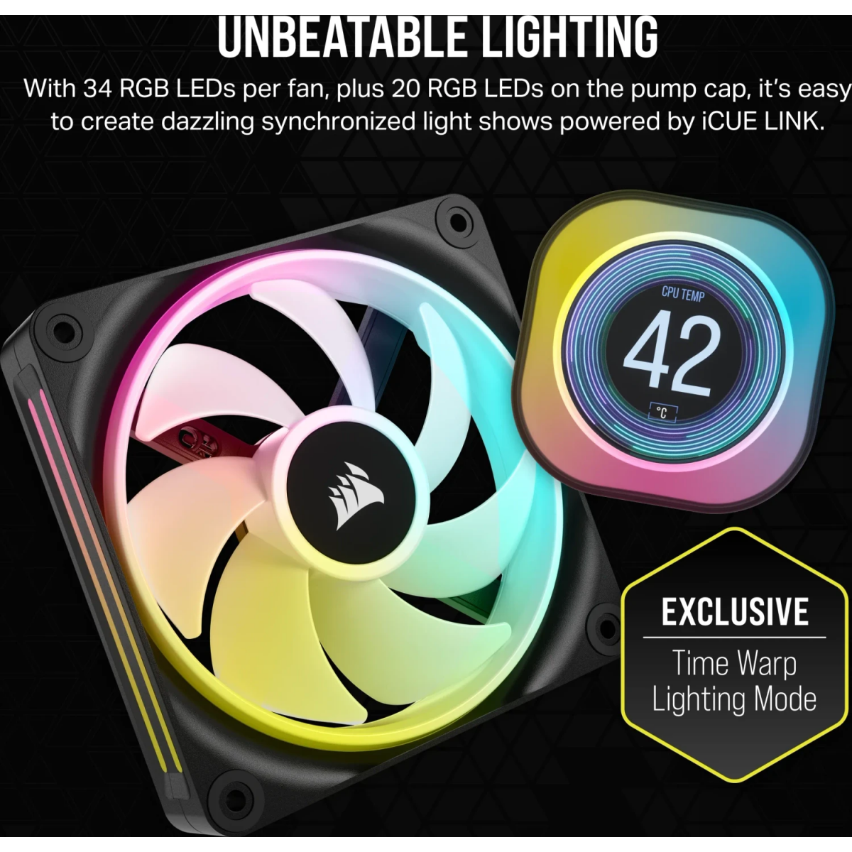 Système de refroidissement liquide Corsair iCUE LINK H100i Black (CW-9061007-WW) - photo 8