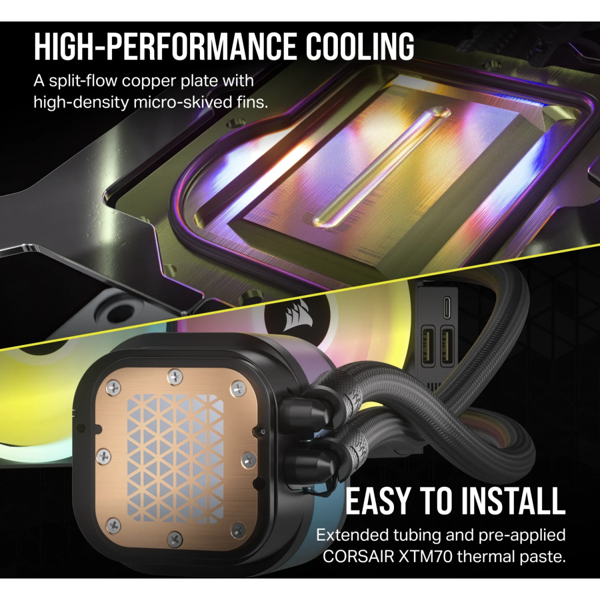 Système de refroidissement liquide Corsair iCUE LINK H100i Black (CW-9061007-WW) - photo 10
