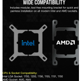 Système de refroidissement liquide Corsair iCUE LINK H100i Black (CW-9061007-WW)