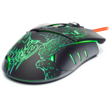 souris Defender Alfa GM-703L Black/Green (52703)