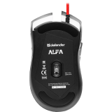 souris Defender Alfa GM-703L Black/Green (52703)