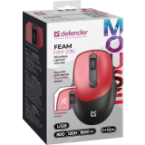 Souris Defender Feam MM-296 Red (52299)