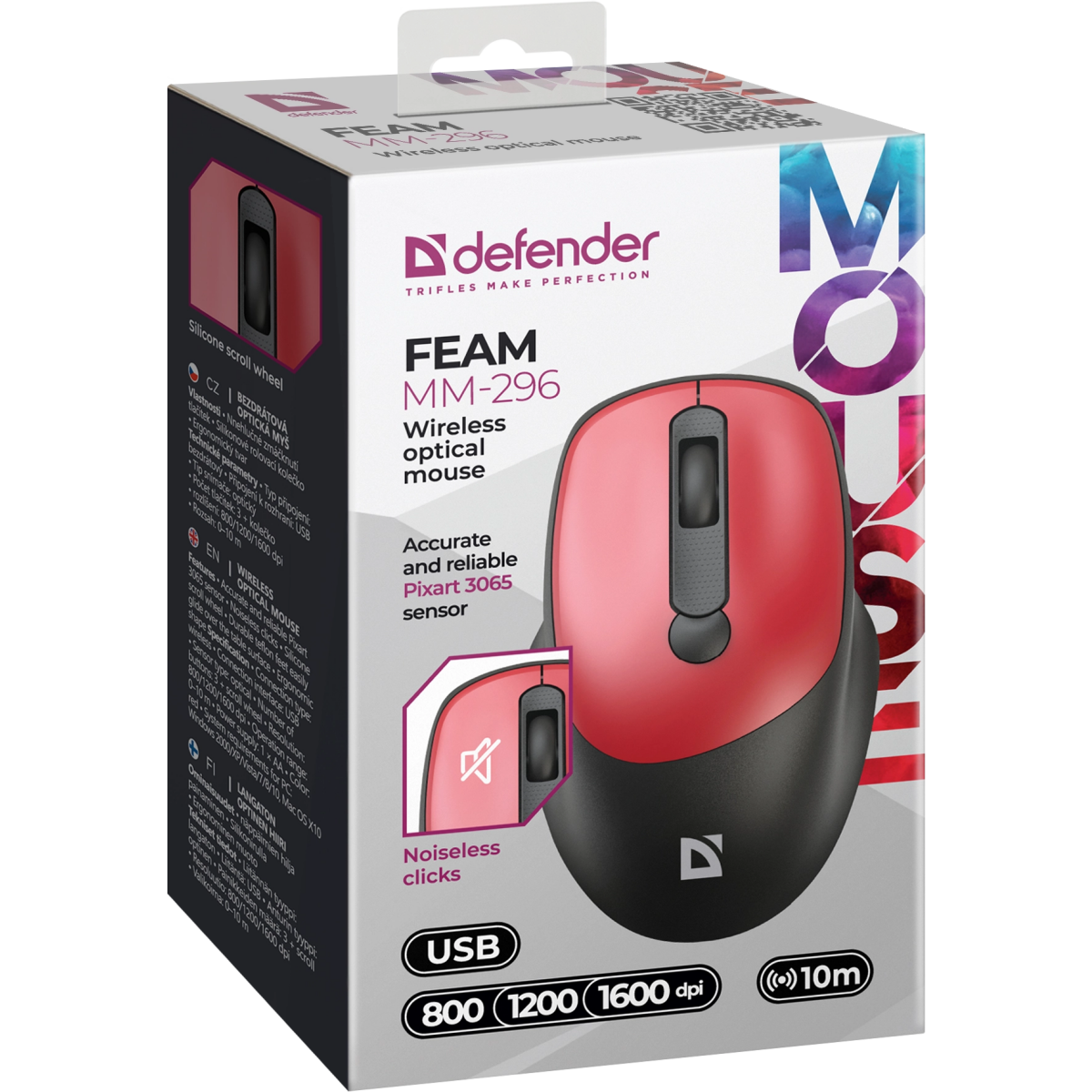 Souris Defender Feam MM-296 Red (52299) - photo 4