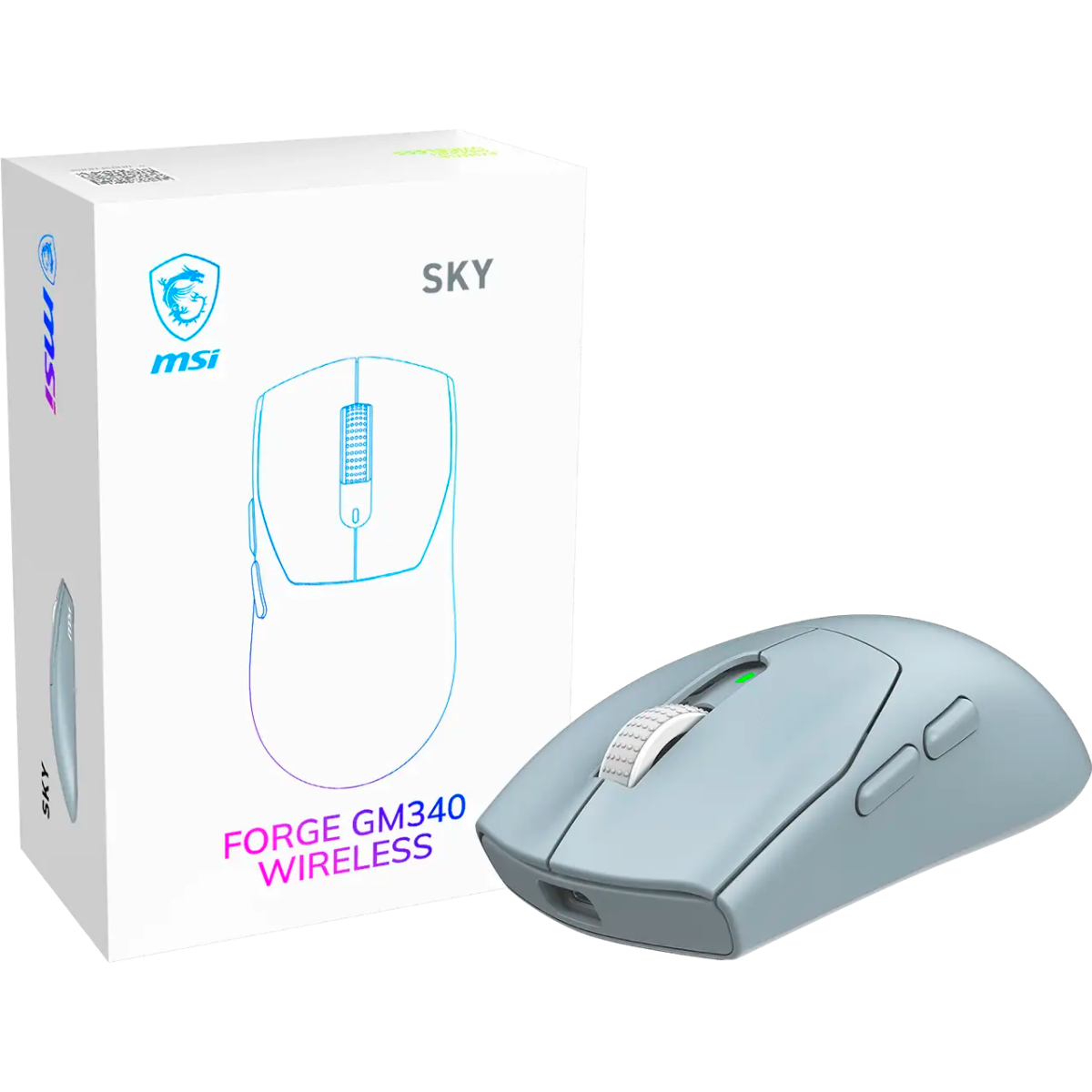 Souris MSI Forge GM340 Wireless Sky - S12-4301770-HH9 - photo 2