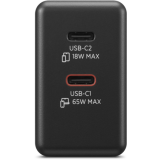 Bloc d’alimentation pour ordinateur portable Lenovo Dual USB-C 65W GaN Charger (G0A6065BEU)