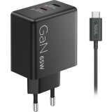 Bloc d’alimentation pour ordinateur portable Lenovo Dual USB-C 65W GaN Charger (G0A6065BEU)