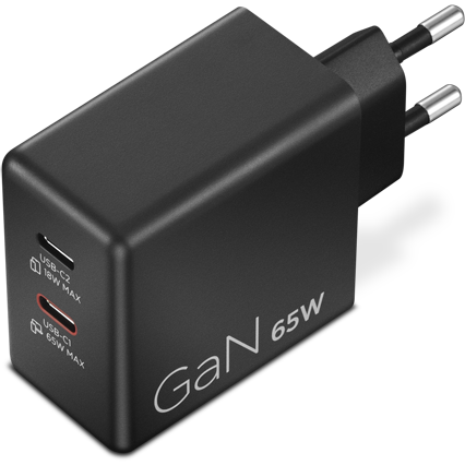 Bloc d’alimentation pour ordinateur portable Lenovo Dual USB-C 65W GaN Charger - G0A6065BEU - photo 6