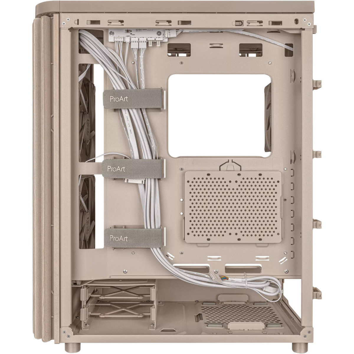 Boîtier ASUS ProArt PA401 Wood Edition Tempered Glass Panel Beige - 90DC00M7-B39010 - photo 7