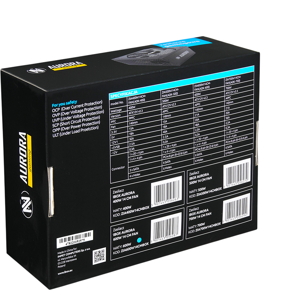Alimentation électrique 700W iBOX Aurora (ZIA700W14CMBOX) - photo 8