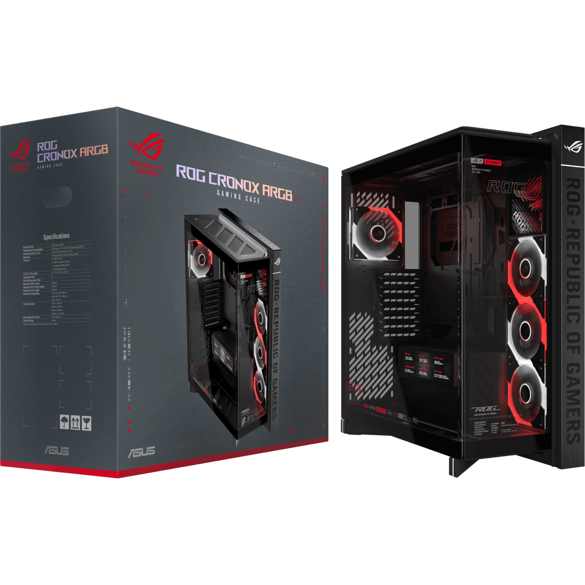 Boîtier ASUS ROG Cronox GR801 Curve TG ARGB Black - 90DC00T0-B09030 - photo 16
