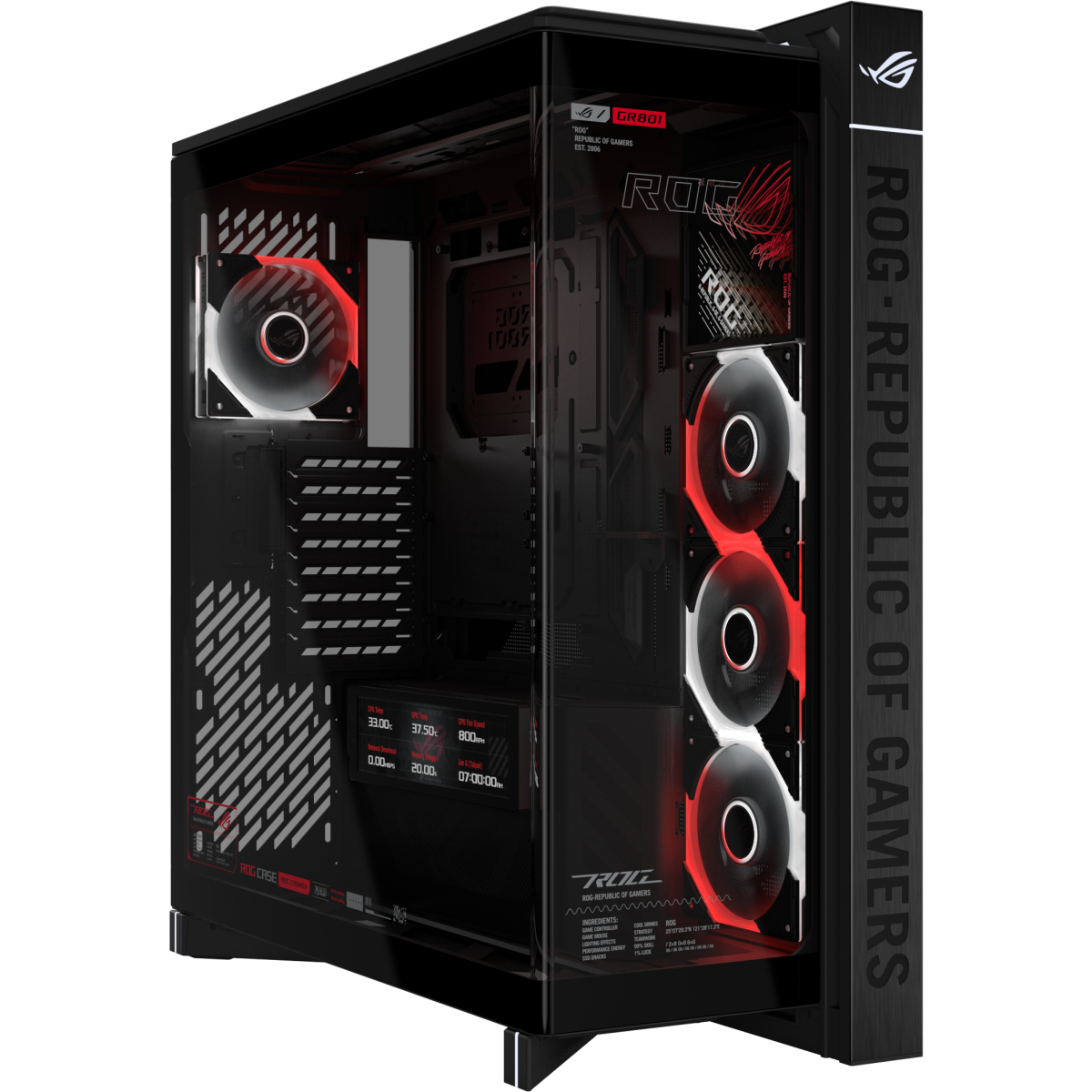 Boîtier ASUS ROG Cronox GR801 Curve TG ARGB Black - 90DC00T0-B09030 - photo 3