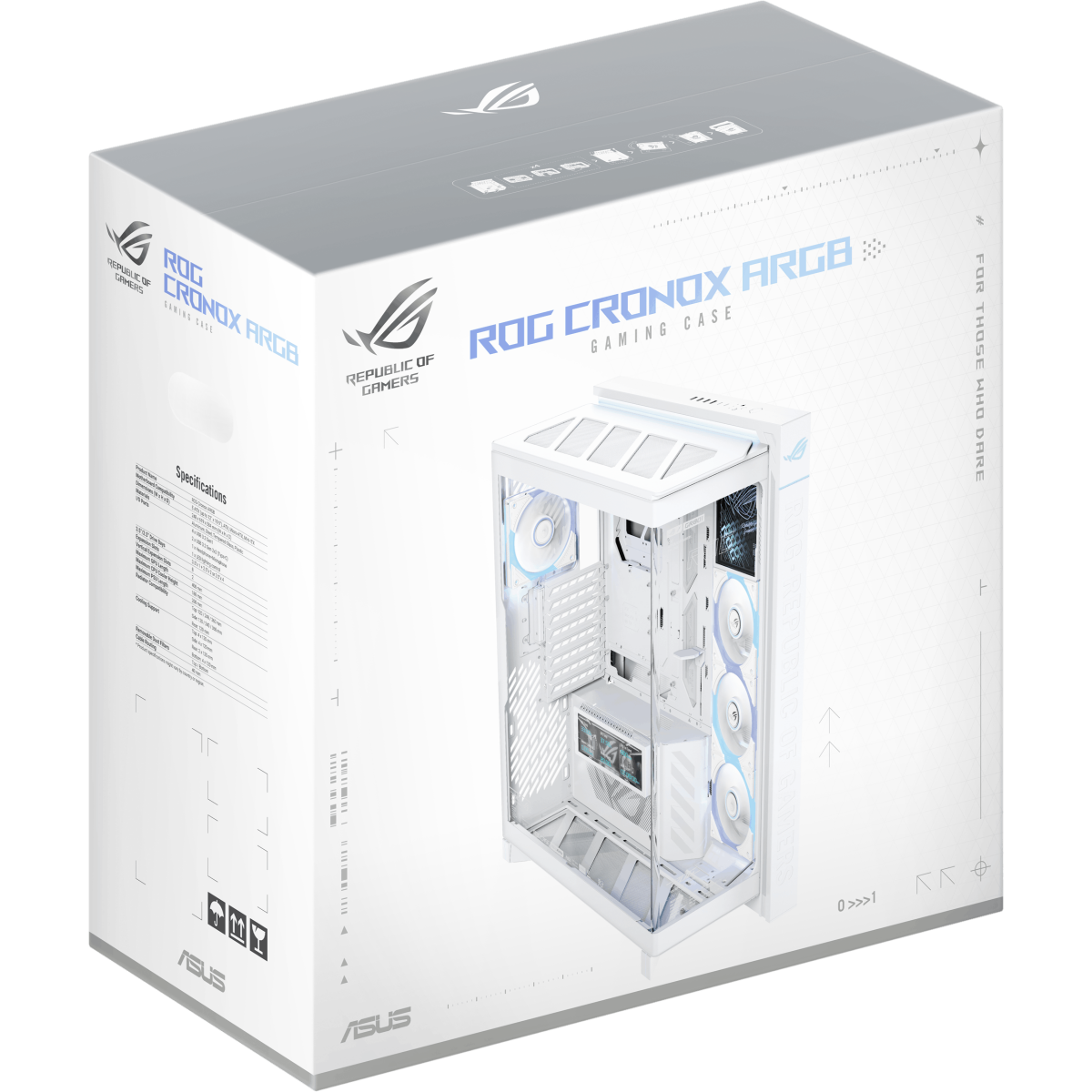 Boîtier ASUS ROG Cronox GR801 Curve TG ARGB White - 90DC00T3-B09030 - photo 16