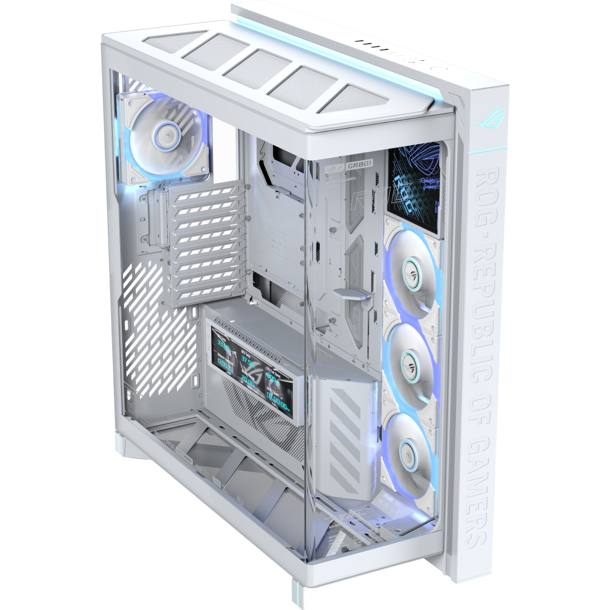 Boîtier ASUS ROG Cronox GR801 Curve TG ARGB White - 90DC00T3-B09030 - photo 2