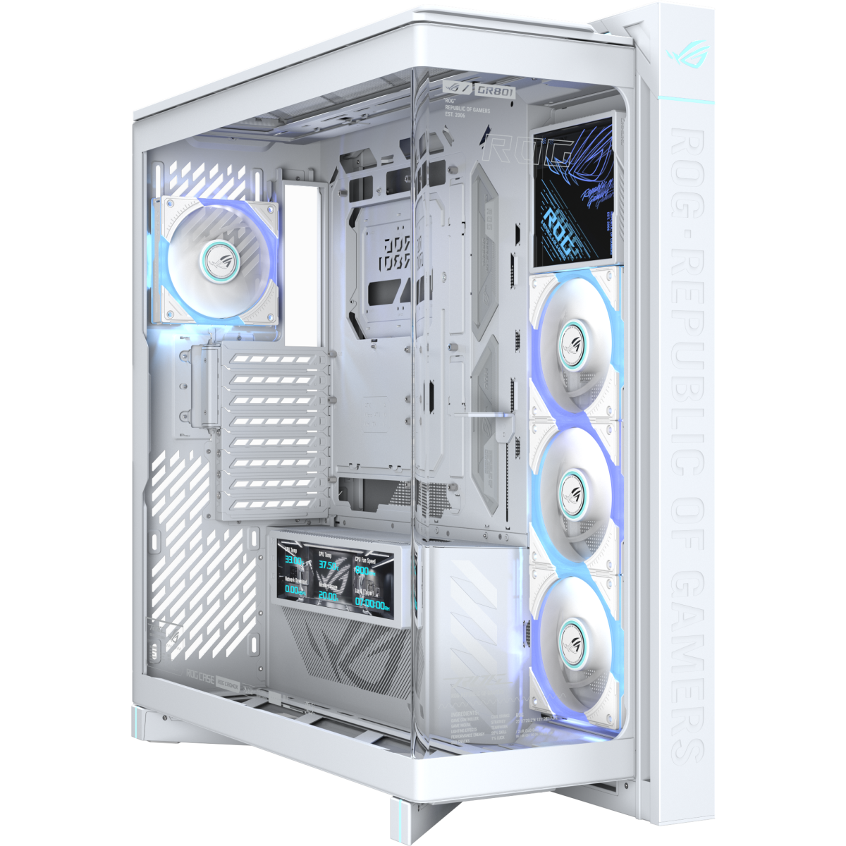 Boîtier ASUS ROG Cronox GR801 Curve TG ARGB White - 90DC00T3-B09030 - photo 3