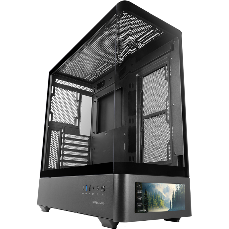 Boîtier Mars Gaming MC-LCDPRO Black