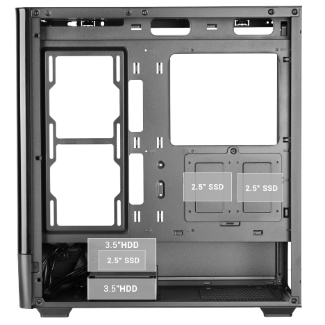 Boîtier Mars Gaming MC-LCDPRO Black - photo 3