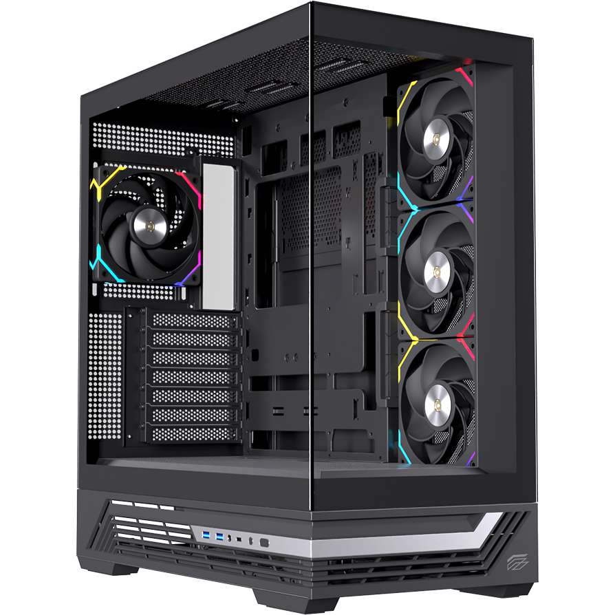 Boîtier EINAREX Prisma S800 RGB Black - EXCS-PR-800R-B