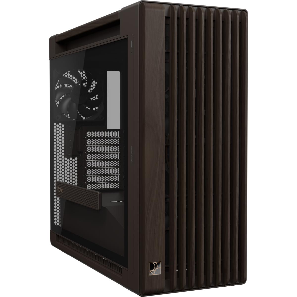 Boîtier ASUS ProArt PA602 Wood Edition Tempered Glass Panel Retro Brown - 90DC00J8-B09000 - photo 2