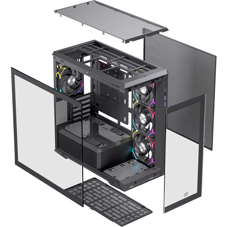 Boîtier EINAREX Zenith ZM800 RGB Black - EXCS-ZM-800R-B - photo 7