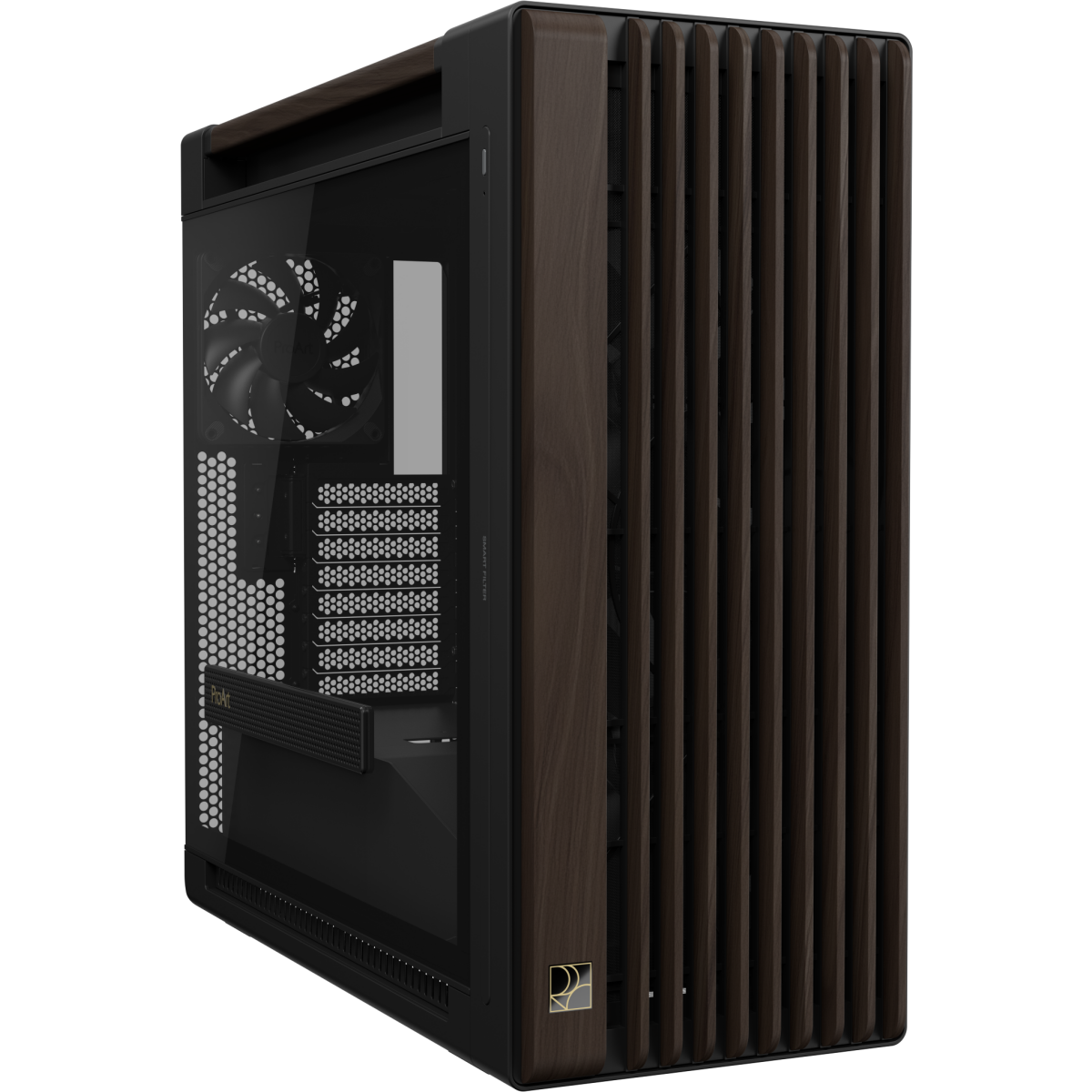 Boîtier ASUS ProArt PA602 Wood Edition Tempered Glass Panel Modern Black - 90DC00J0-B09030 - photo 2