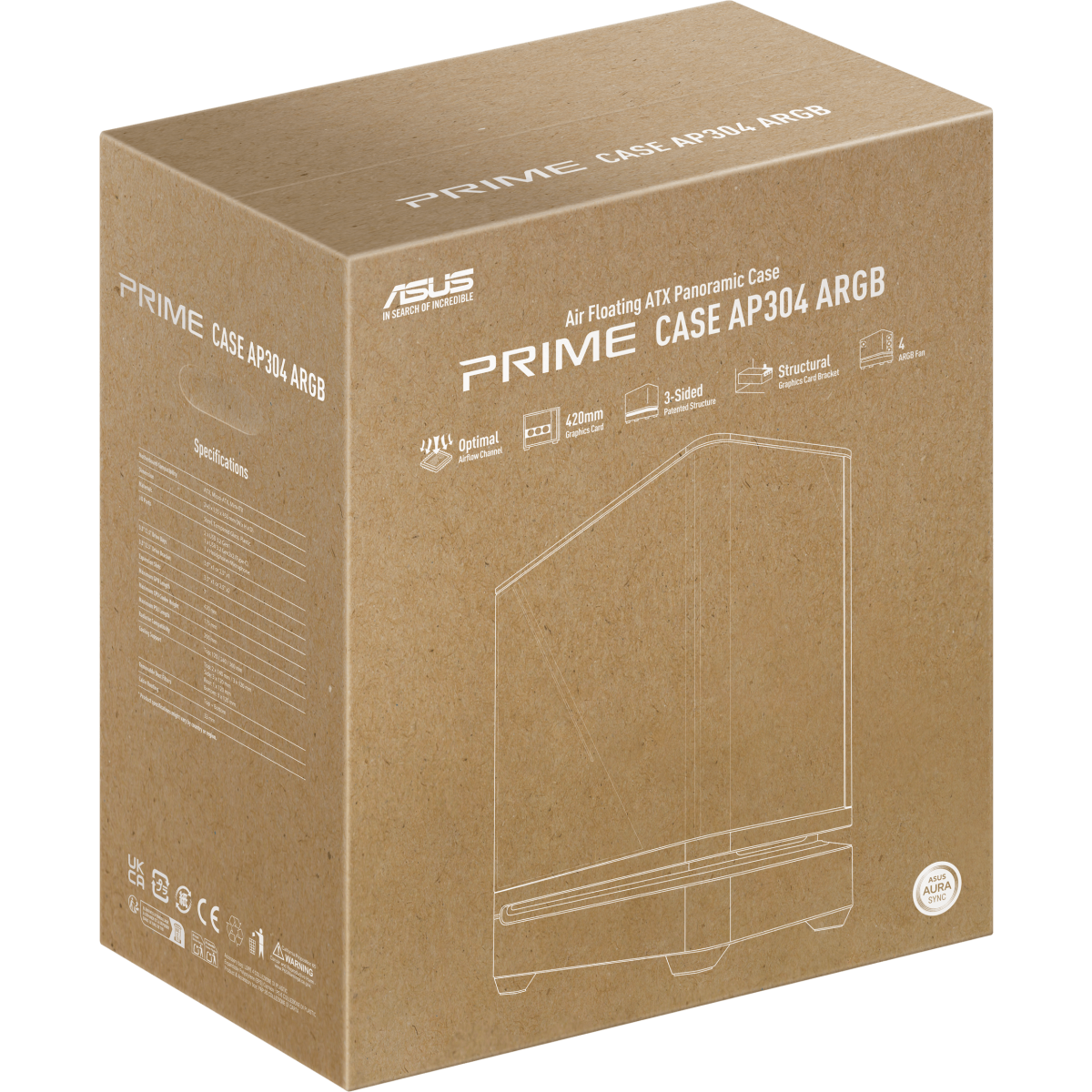 Boîtier ASUS Prime AP304 TG ARGB Black - 90DC0110-B19000 - photo 17