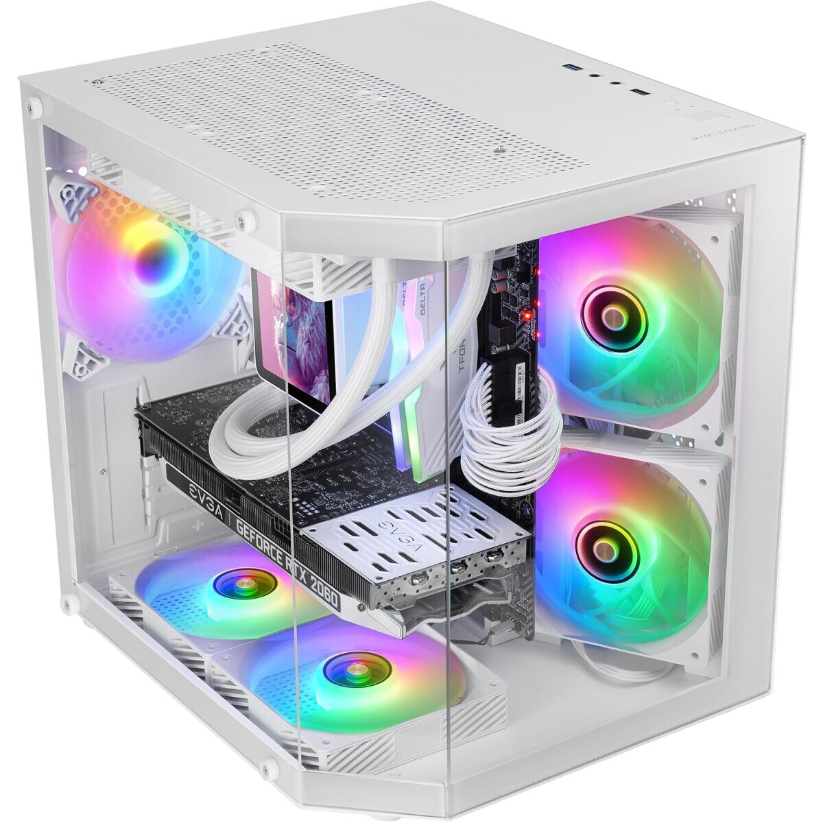 Boîtier Mars Gaming MC-3TLITE White - MC3TLITEW - photo 2