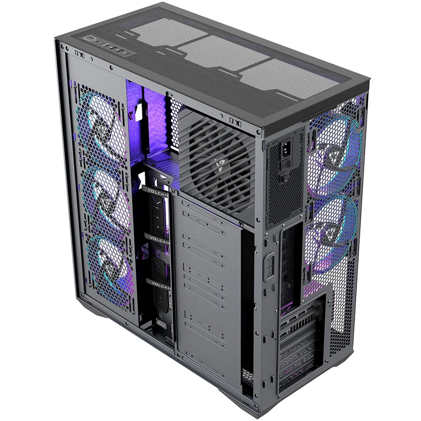 Boîtier MODECOM Volcano Space XL ARGB Full Tower 5F Black - AT-SPACE-XL-5F-ARGB-10 - photo 5