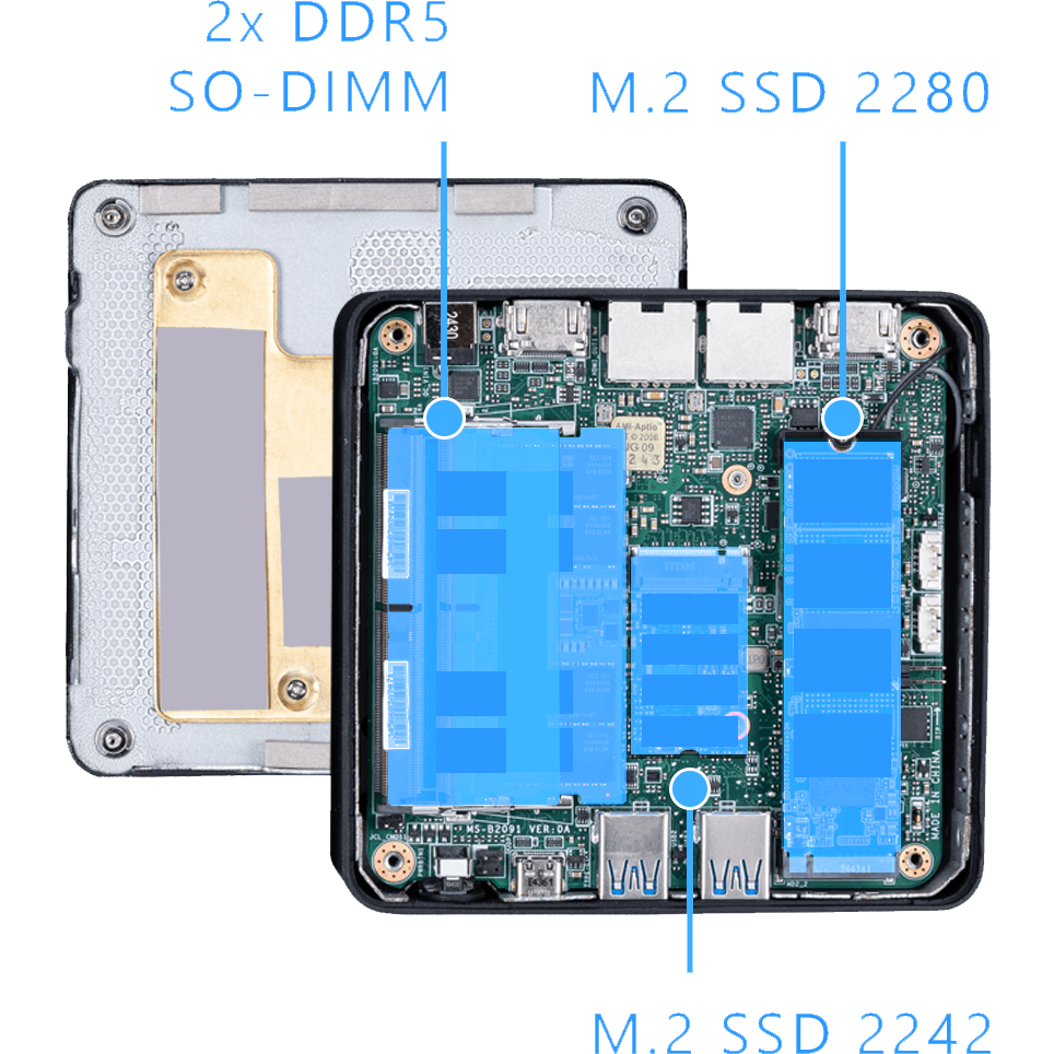 Mini PC MSI Cubi NUC AI 1UMG-063EU - 9S6-B20912-063 - photo 11