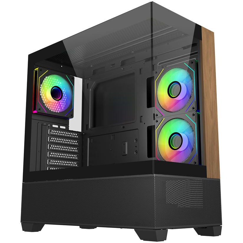 boîtier Cooler Master Elite 690 Wood Black (E690-KHNN-S00)