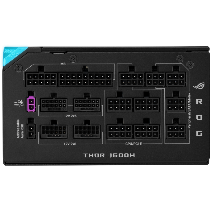 Alimentation électrique 1600W ASUS ROG THOR Titanium III EVO (ROG-THOR-1600T3-GAMING-EVO) - 90YE00VB-B0NA00 - photo 5