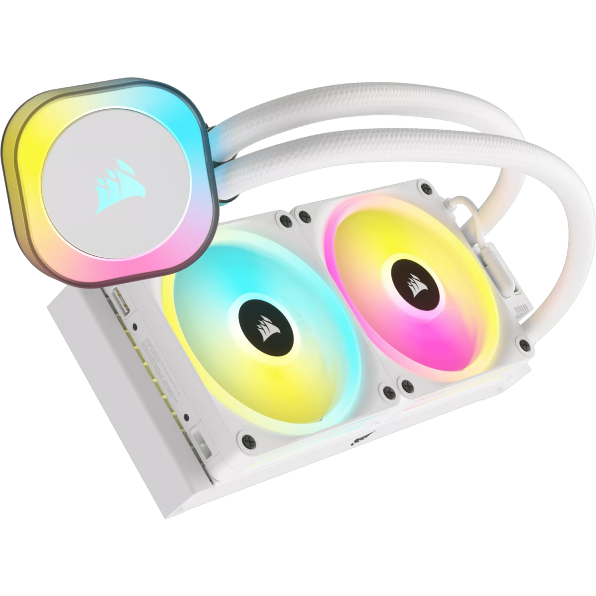 Système de refroidissement liquide Corsair iCUE LINK H100i RGB White (CW-9061005-WW)