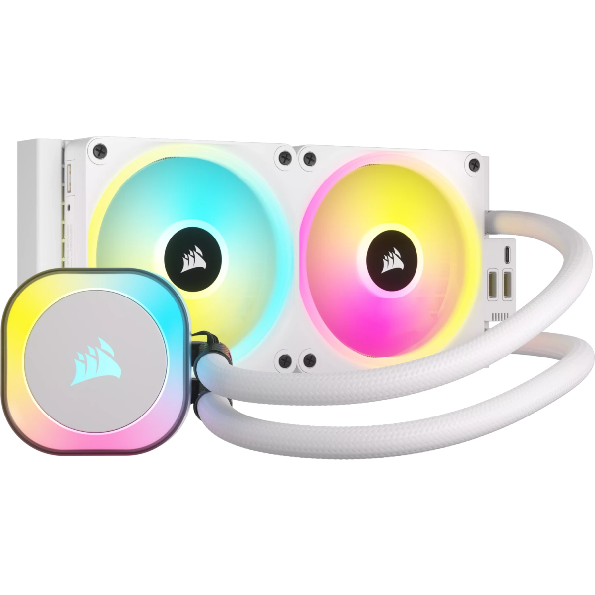 Système de refroidissement liquide Corsair iCUE LINK H100i RGB White (CW-9061005-WW) - photo 3