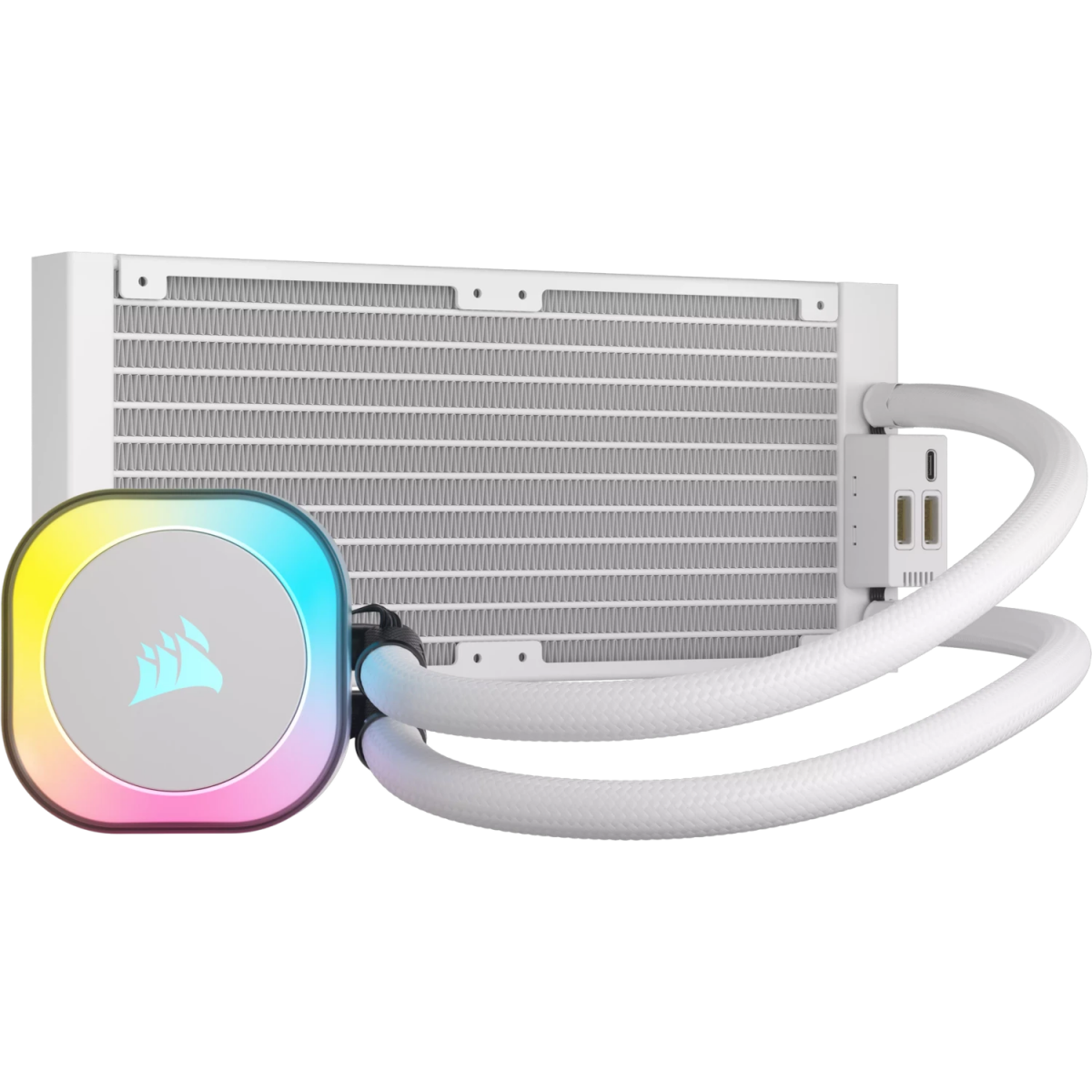 Système de refroidissement liquide Corsair iCUE LINK H100i RGB White (CW-9061005-WW) - photo 4
