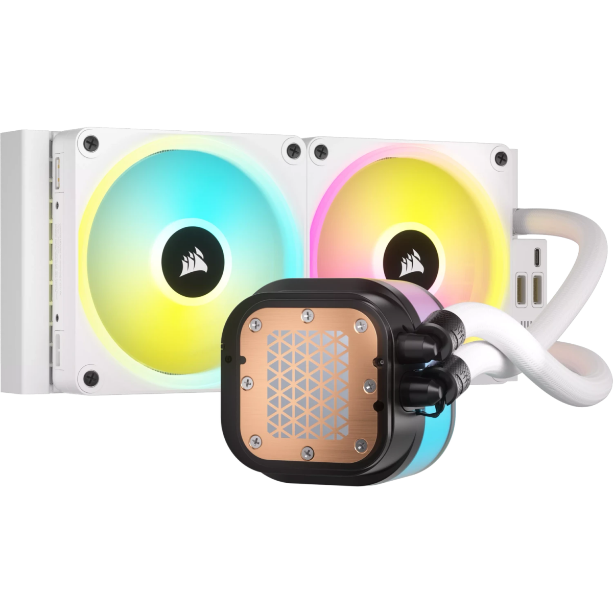 Système de refroidissement liquide Corsair iCUE LINK H100i RGB White (CW-9061005-WW) - photo 6