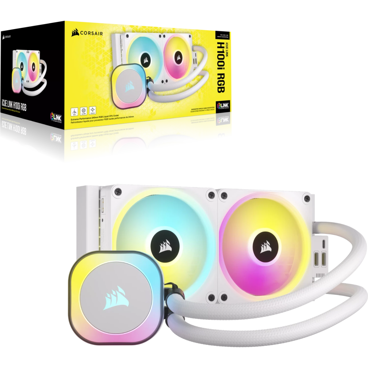 Système de refroidissement liquide Corsair iCUE LINK H100i RGB White (CW-9061005-WW) - photo 9