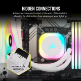 Système de refroidissement liquide Corsair iCUE LINK H100i RGB White (CW-9061005-WW)