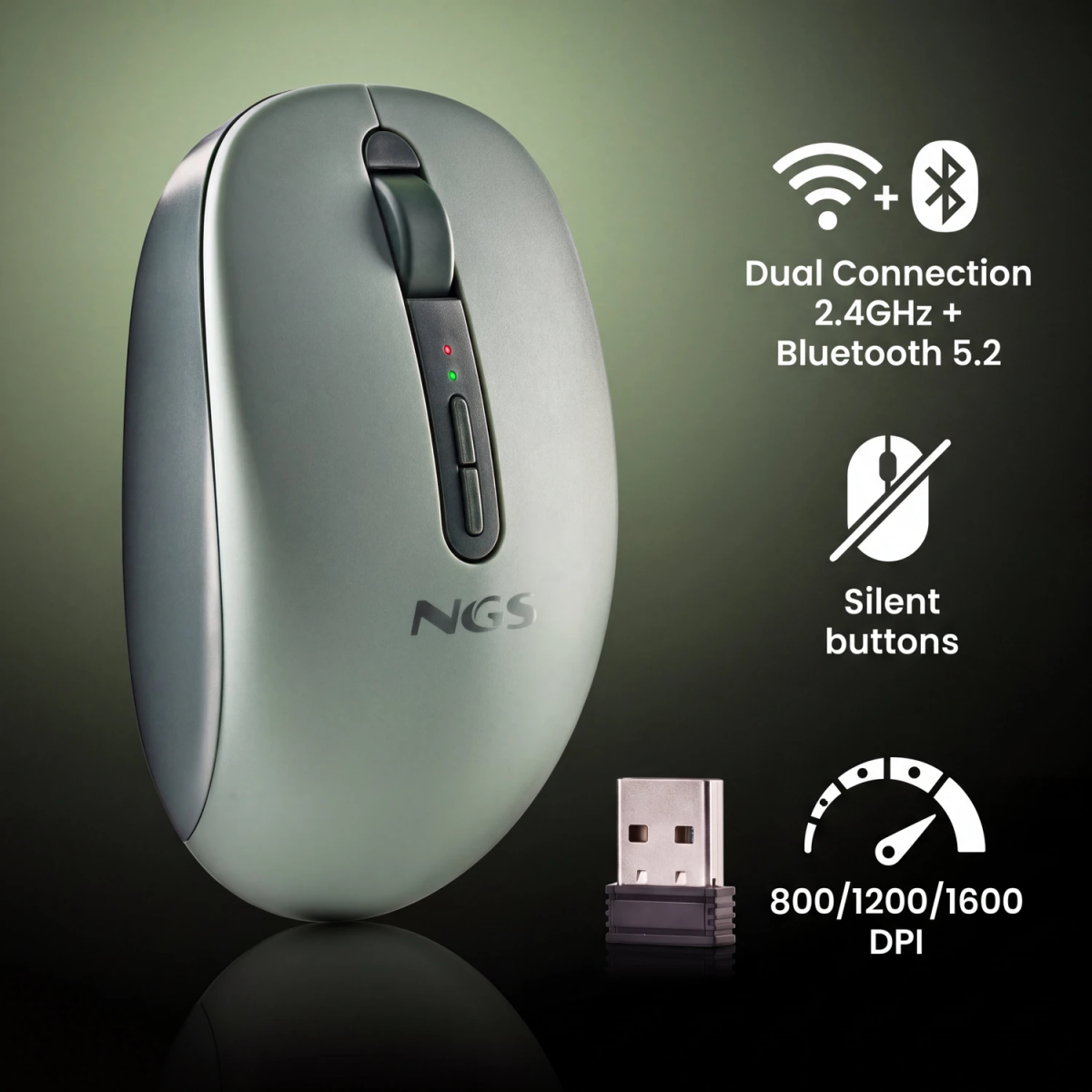 Souris NGS Fog Dual Green - FOGDUALGREEN - photo 6