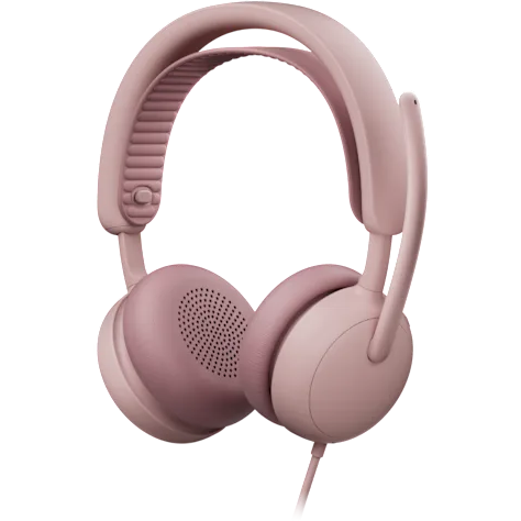 Casque audio Logitech Zone Wired 2 For Business Rose (981-001616)