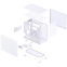 Boîtier Jonsbo D32 Pro Mesh White - D32 PRO MESH White - photo 8