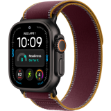 Montres intelligentes Apple Watch Ultra 4 49mm 5G Black Titanium Case with Burgundy Trail Loop M/L (MJC44QF/A)