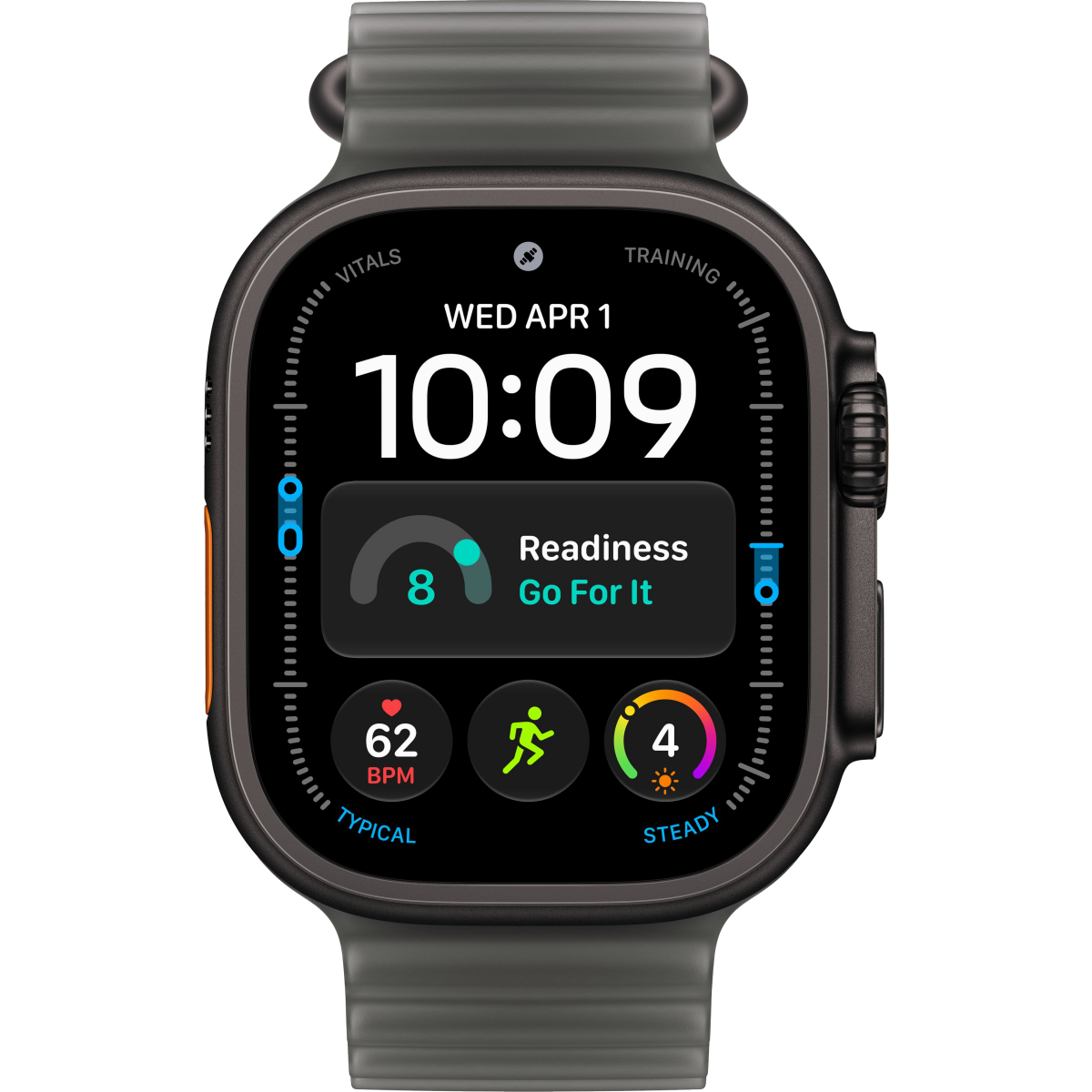 Montres connectées Apple Watch Ultra 4 49mm 5G Black Titanium Case with Translucent Black Ocean Band (MJAY4QF/A) - photo 2