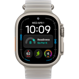Montres connectées Apple Watch Ultra 4 49mm 5G Natural Titanium Case with Translucent Grey Ocean Band (MJAD4QF/A)